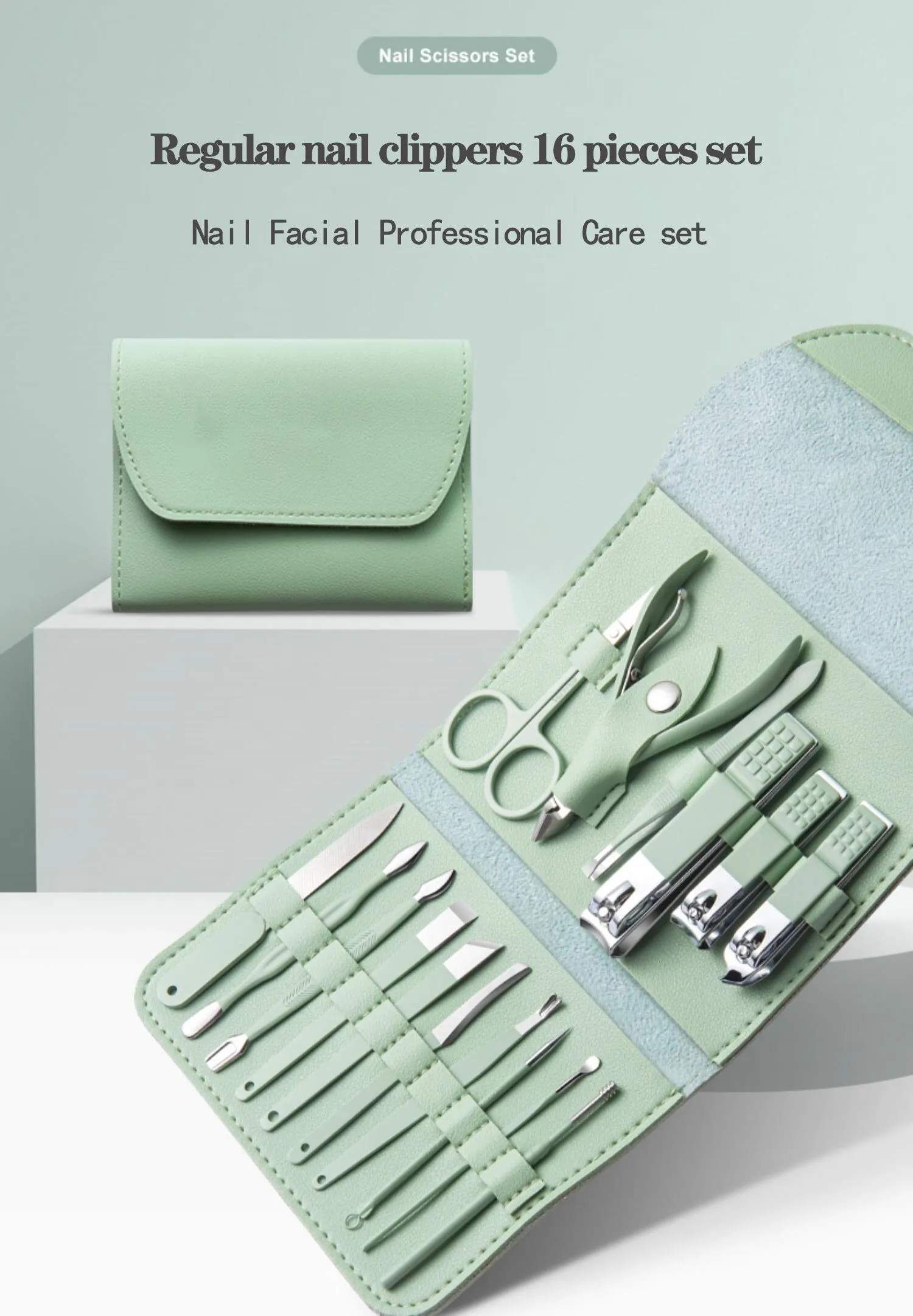 16-Piece Multifunctional Lightweight Nail Care Kit Ec-27
