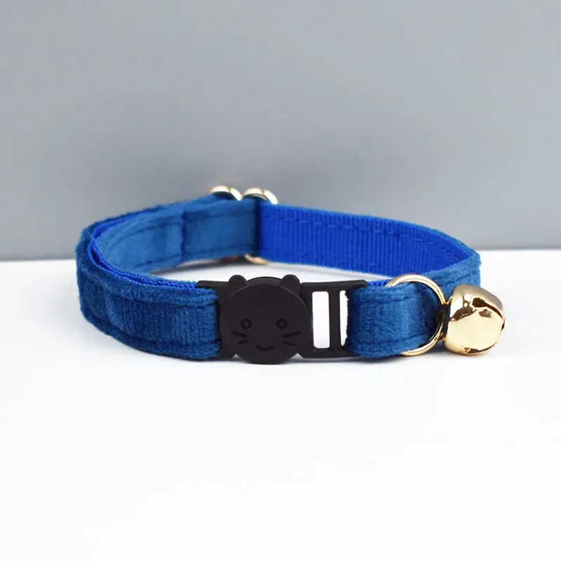 AnyWags Cat Collar Blue Small with Safety Buckle, Bell, and Durable Strap Stylish and Comfortable Pet Accessor