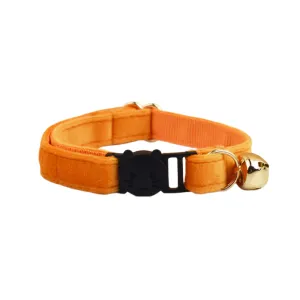 AnyWags Cat Collar Sunset Orange Small with Safety Buckle, Bell, and Durable Strap Stylish and Comfortable Pet Accessory