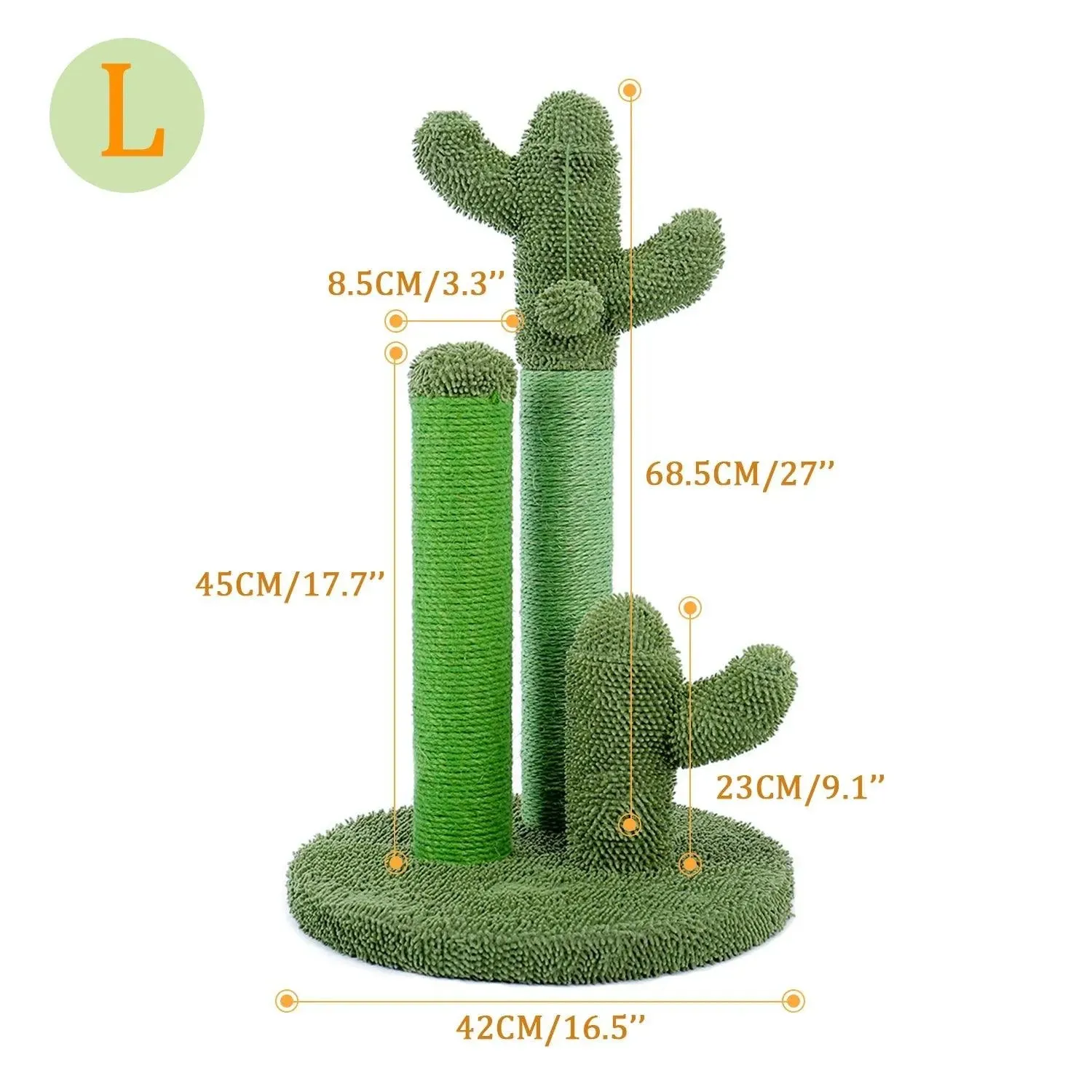Cute Cactus Cat Tree with Scratcher Posts