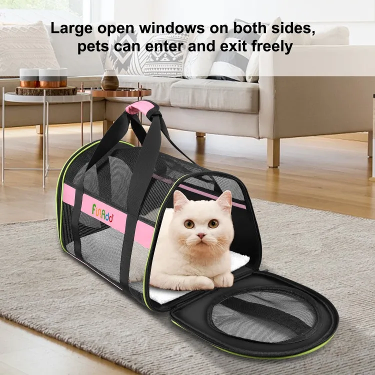 FUNADD Pet Travel Carrier Bag Shoulder Foldable Tote Bag