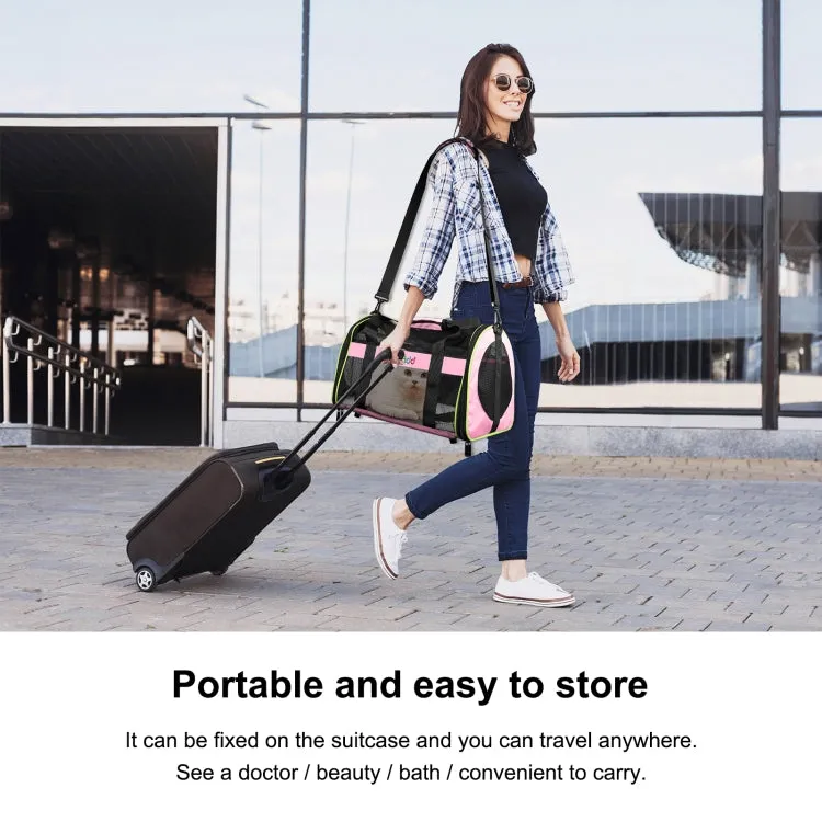 FUNADD Pet Travel Carrier Bag Shoulder Foldable Tote Bag
