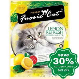 Fussie Cat Litter - Lemon Refresh Clay Litter - 5L