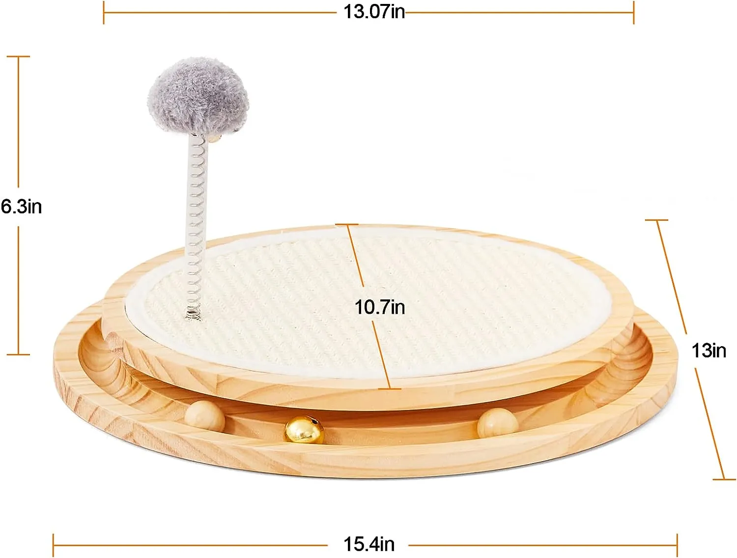 Kitten Interactive Toy with Ball Track