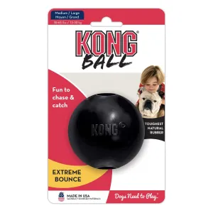 KONG Extreme | Dog Toy | Black Rubber Ball - Medium/Large