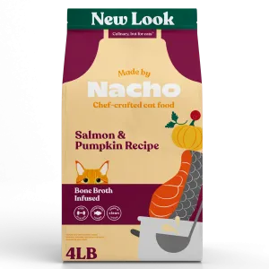 Made By Nacho Bone Broth Infused Kibble Sustainably Caught Salmon & Pumpkin Recipe - 4 lb.