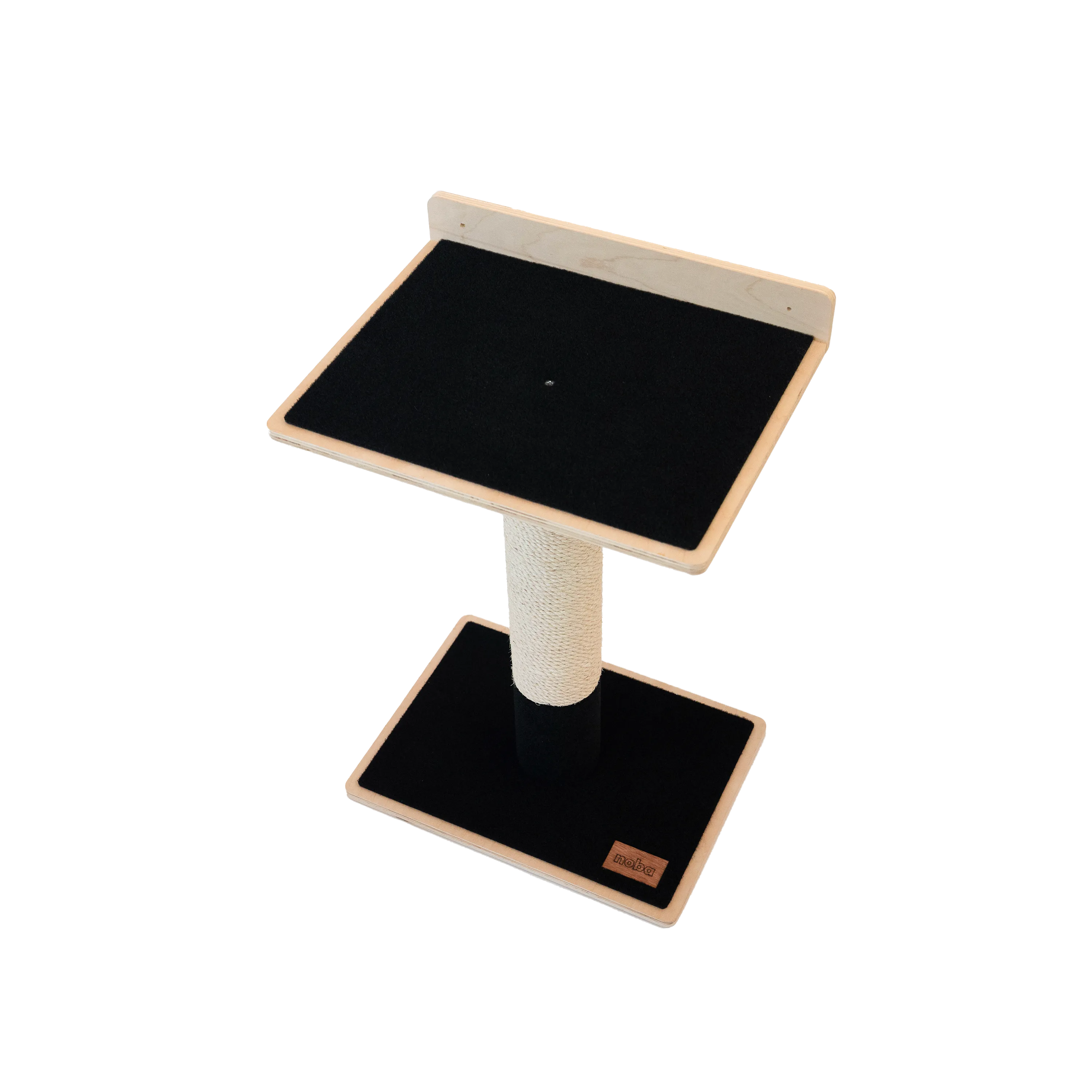 Noba Modern Plywood Cat Tree - 1 Tier Black Edition