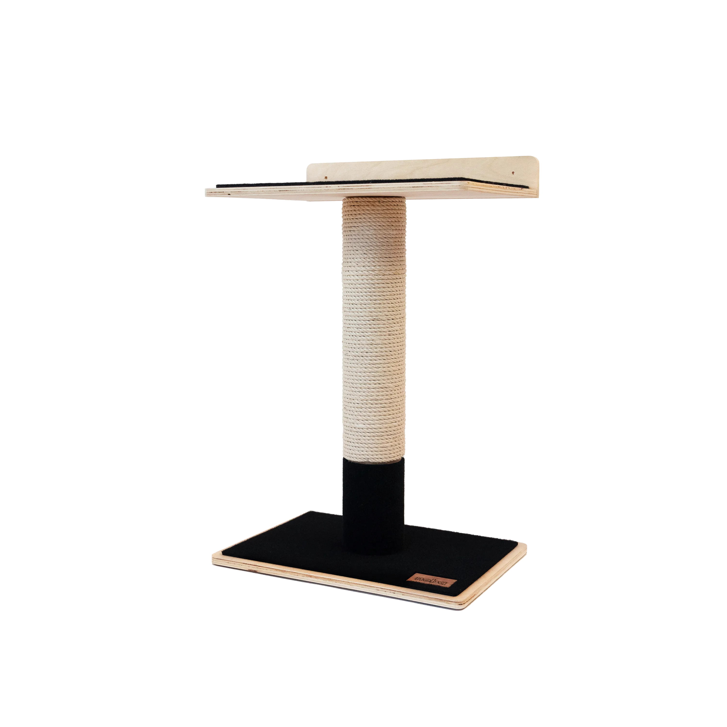 Noba Modern Plywood Cat Tree - 1 Tier Black Edition