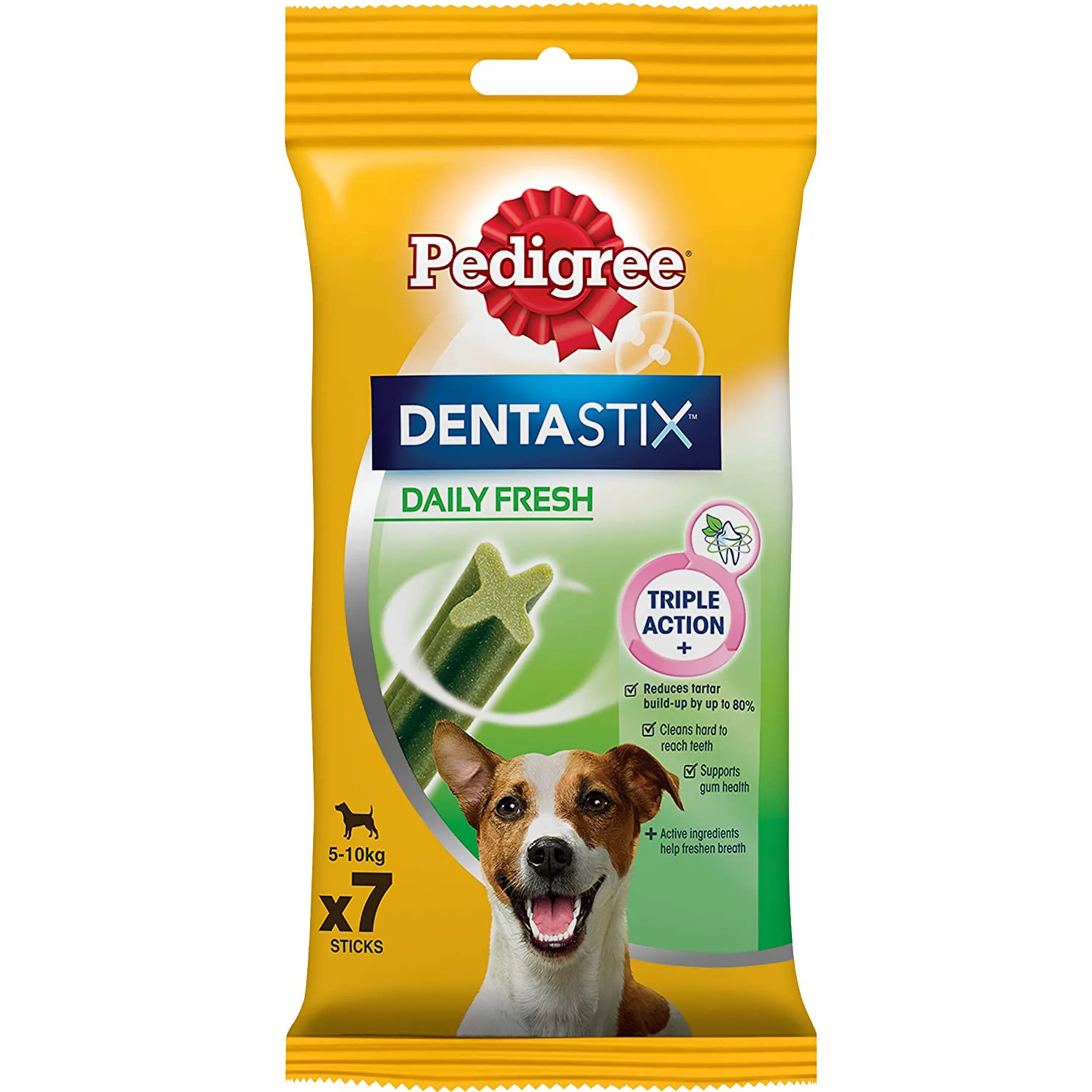 Pedigree Dentastix Fresh - Daily Dental Care Chews Small Dog 5-10 kg - 7 Sticks