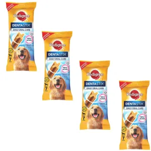 Pedigree Dentastix Large Breed (25 Kg ) Oral Care Treat (Pack of 4 )