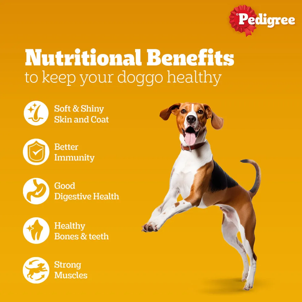 Pedigree Lamb & Milk Small Puppy Dry Food and Lamb Flavour Chunks in Gravy Puppy Wet Food Combo