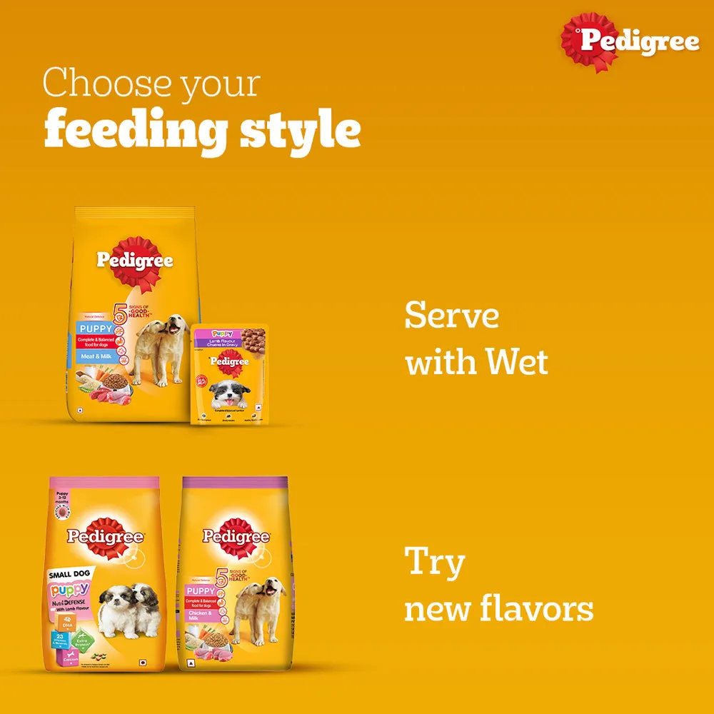 Pedigree Meat & Milk Puppy Dog Dry Food (Limited Shelf Life)