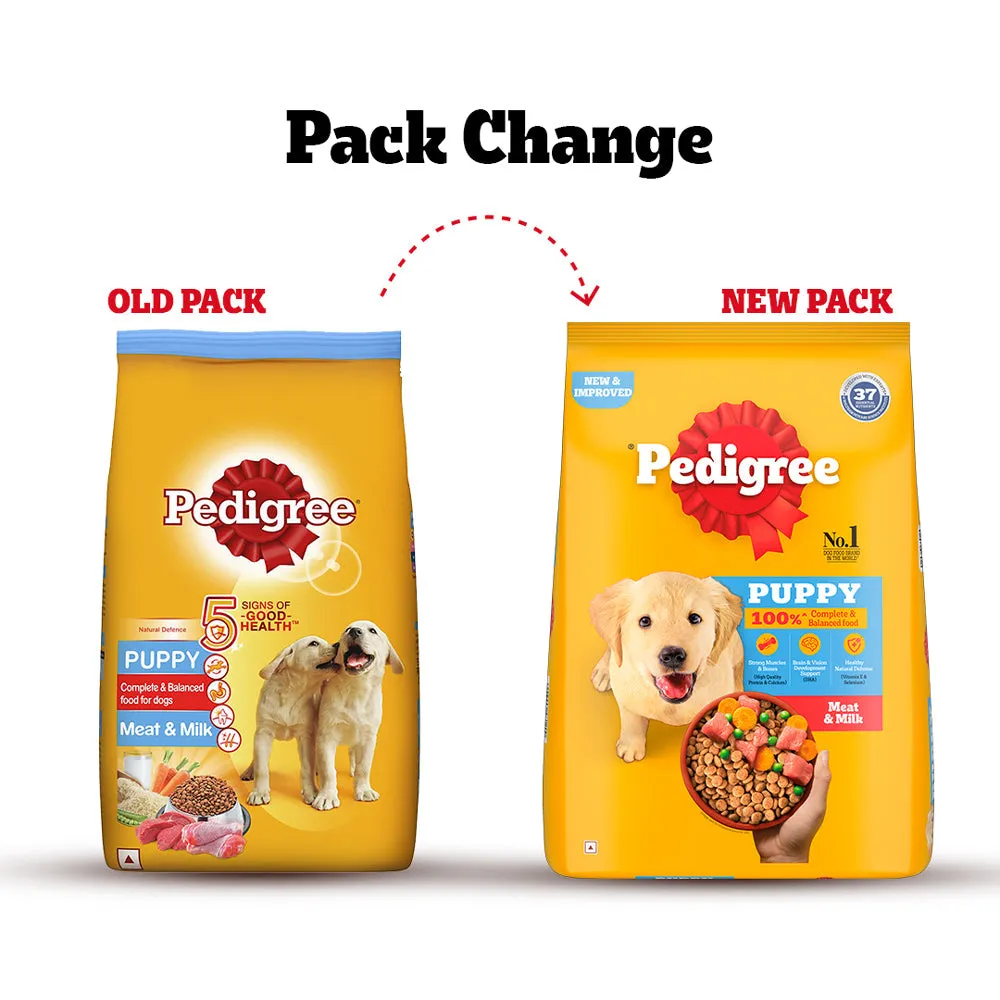Pedigree Meat & Milk Puppy Dog Dry Food (Limited Shelf Life)