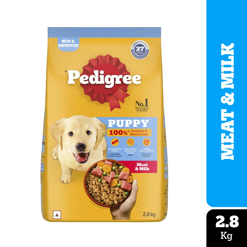 Pedigree Meat & Milk Puppy Dog Dry Food (Limited Shelf Life)