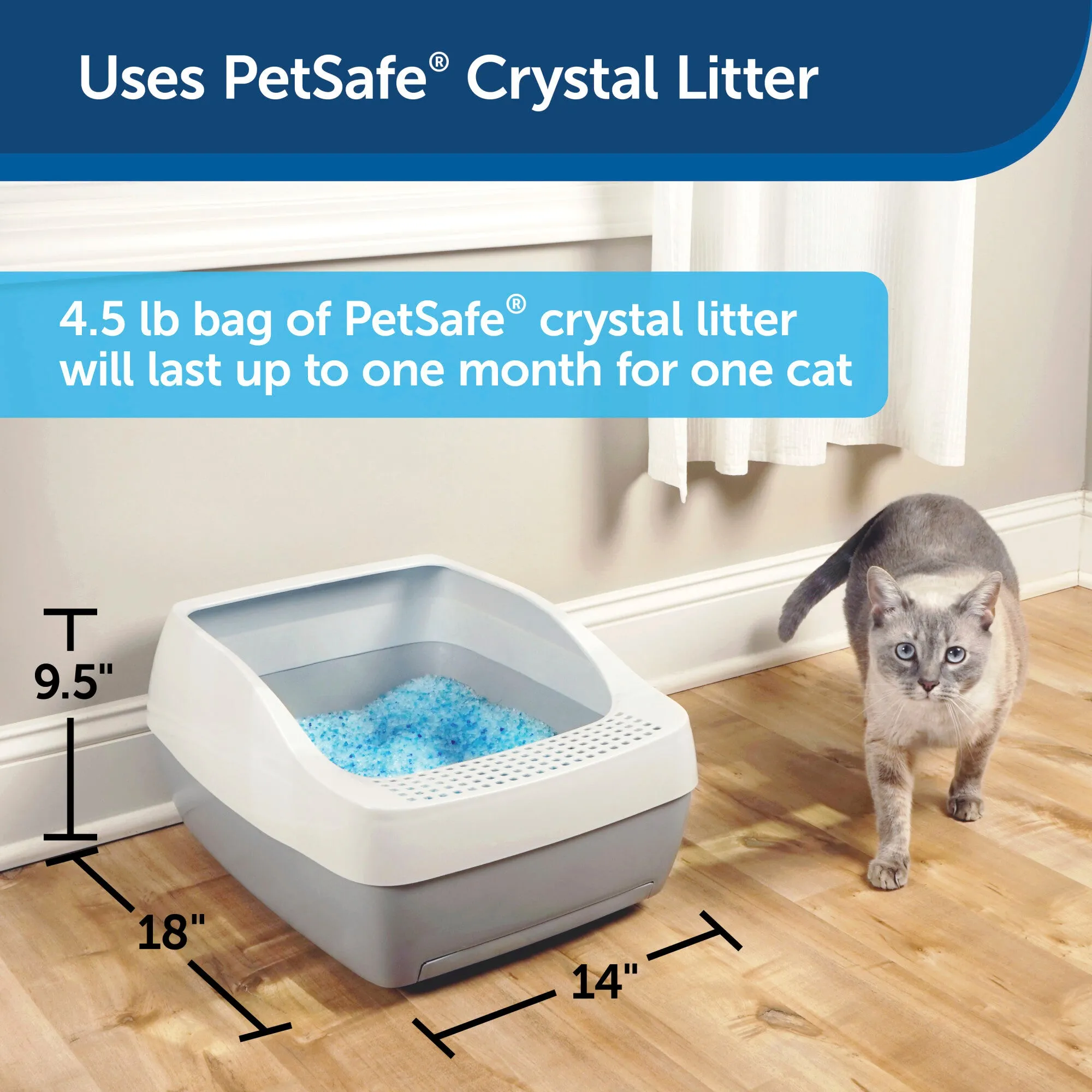 PetSafe Deluxe Crystal Litter Box System