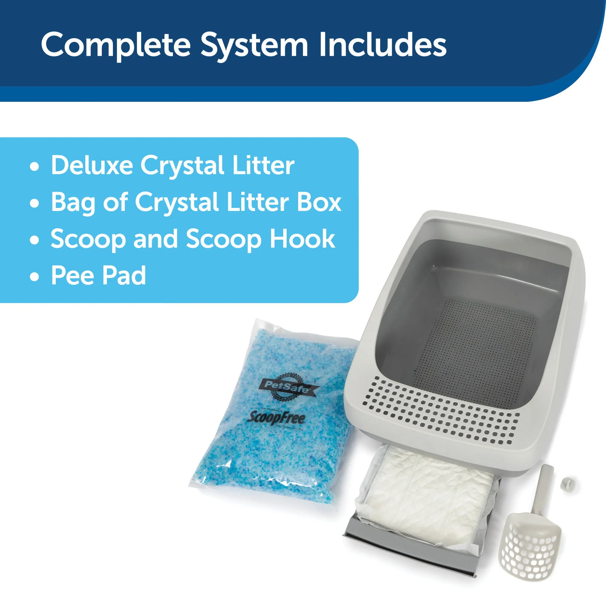 PetSafe Deluxe Crystal Litter Box System
