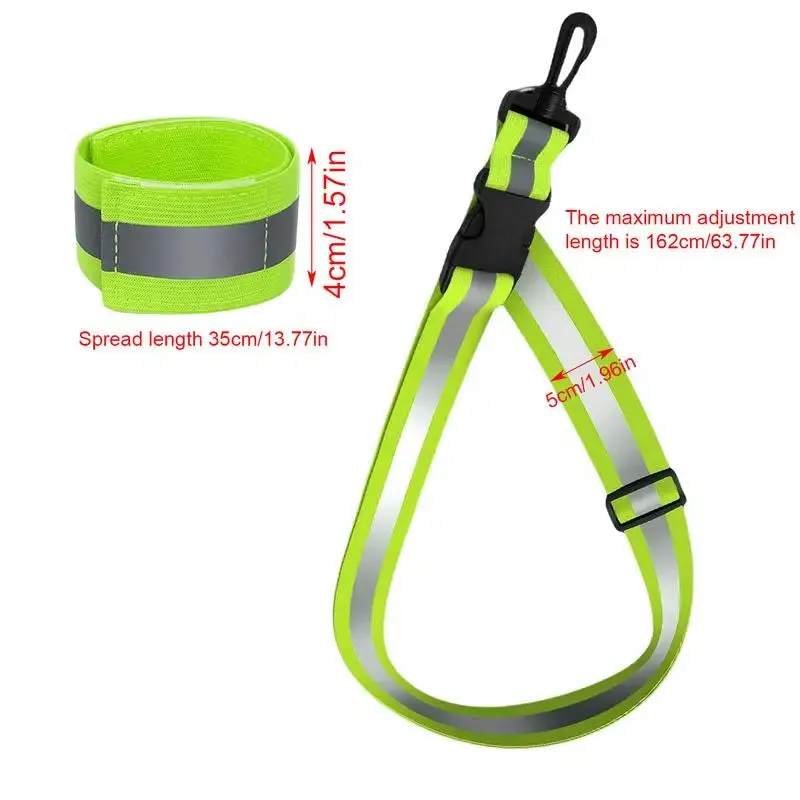 Reflective Adjustable Running Belts