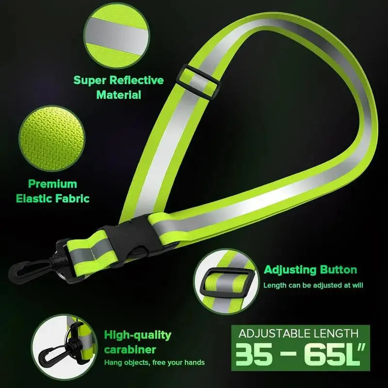 Reflective Adjustable Running Belts