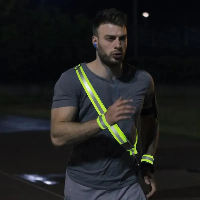 Reflective Adjustable Running Belts