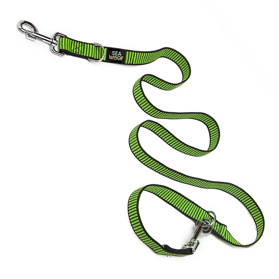 Seawoof Multi-Function Adjustable Leash Silver/Black