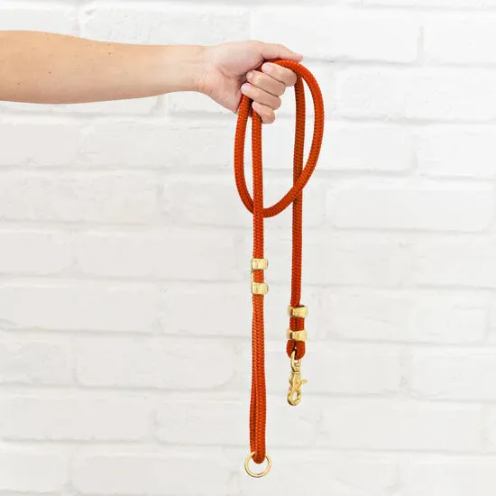 The Foggy Dog Marine Rope Dog Leash - Cider