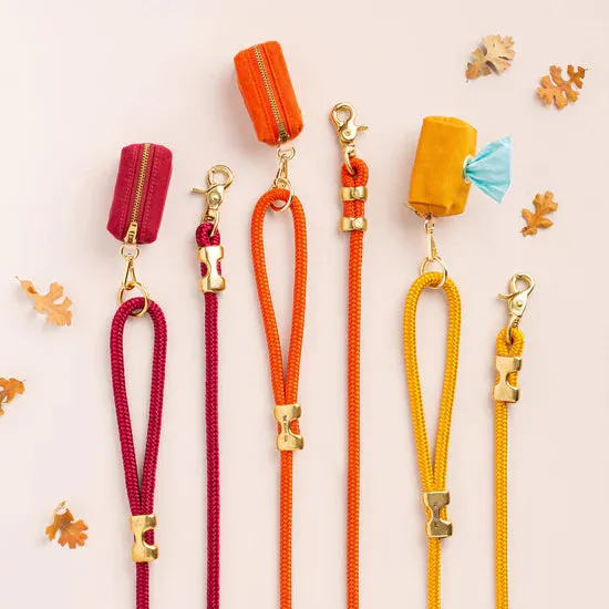 The Foggy Dog Marine Rope Dog Leash - Goldenrod