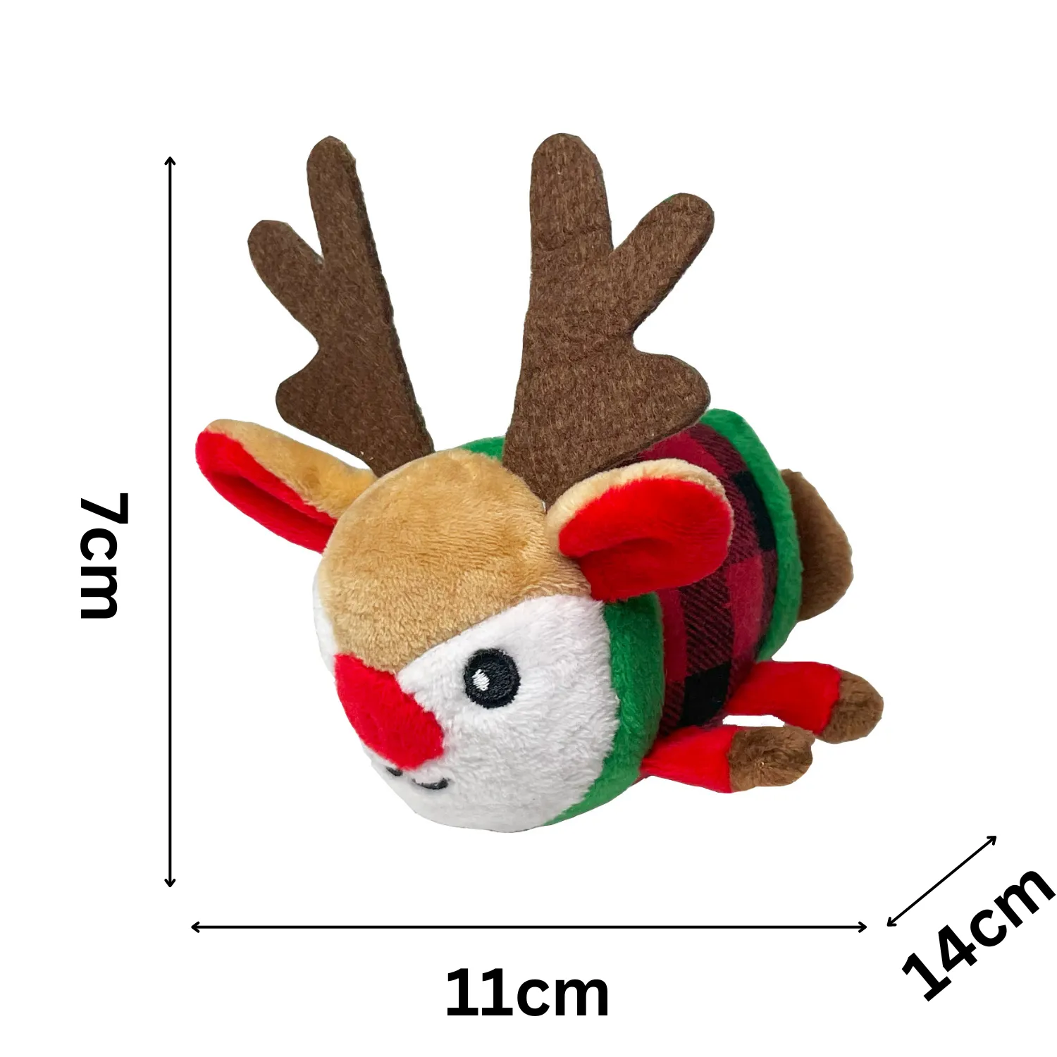 Wind Up Reindeer | Christmas Cat Toy by Happy Pet